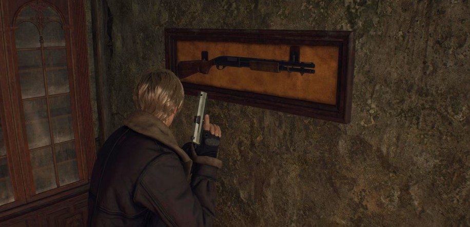Resident Evil 4 Remake Shotgun Di Awal game